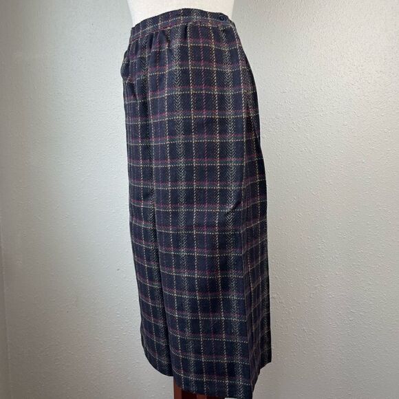 Alfred Dunner Plaid Tartan Wool Skirt Size 10 EUC - Picture 4 of 9